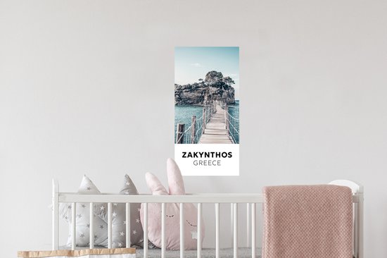 Stickers muraux - Film autocollant - Zakynthos - Grèce - Pont - 20x40 cm - Film adhésif - Stickers muraux Chambre d'enfant - Papier peint autocollant