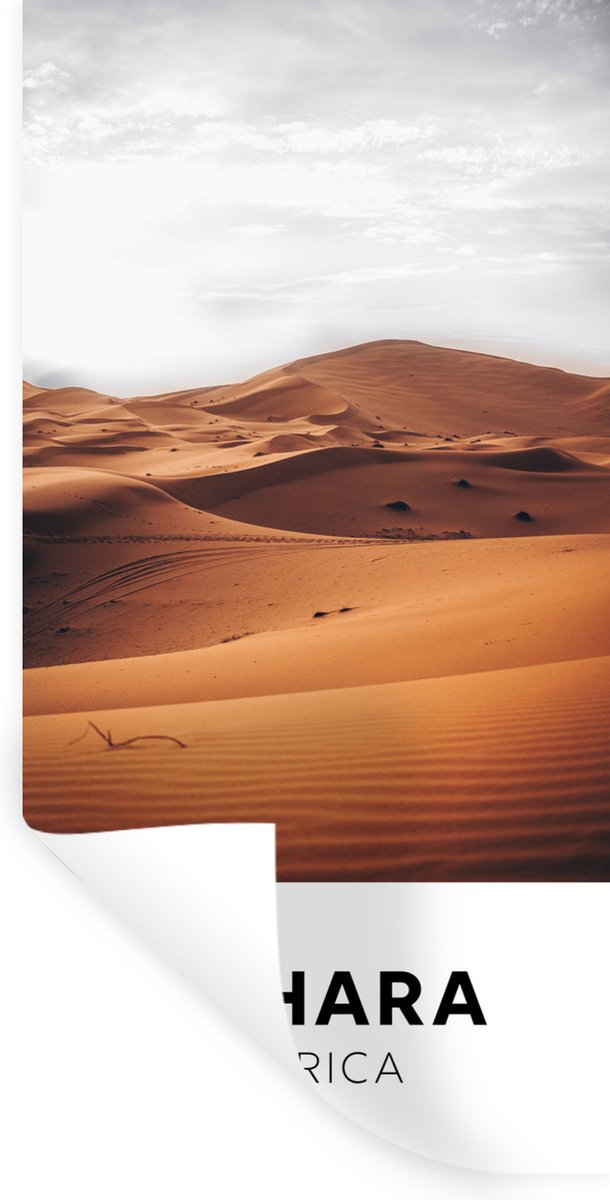 Muurstickers - Sticker Folie - Afrika - Zand - Duin - 80x160 cm - Plakfolie - Muurstickers