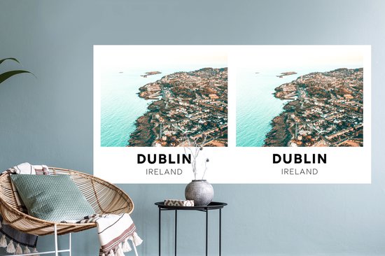 Stickers muraux - Dublin - Irlande - Water - 120x60 cm - Feuille adhésive