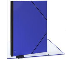 ACROPAQ Tekenmap A2 - 52 x 72 cm, XXL Groot, met Elastieken, Donderblauw
