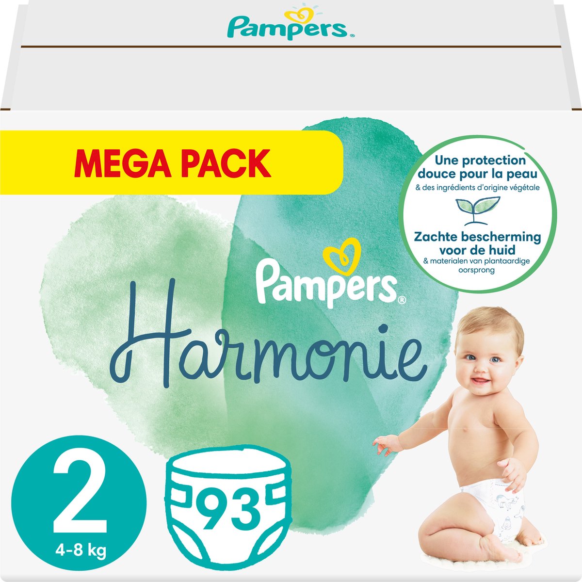 Pampers Harmonie luiers maat 2 | 93 stuks