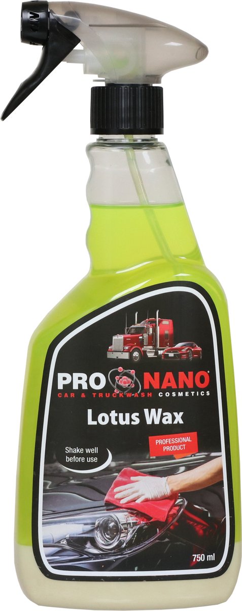 ProNano | ProNano Lotus Wax 750ml | Nano Technologie | Deze krachtige tweefasige Lotus Wax creëert een diepe waterafstotende laag op het oppervlak van uw voertuig (super hydrofobisch).
