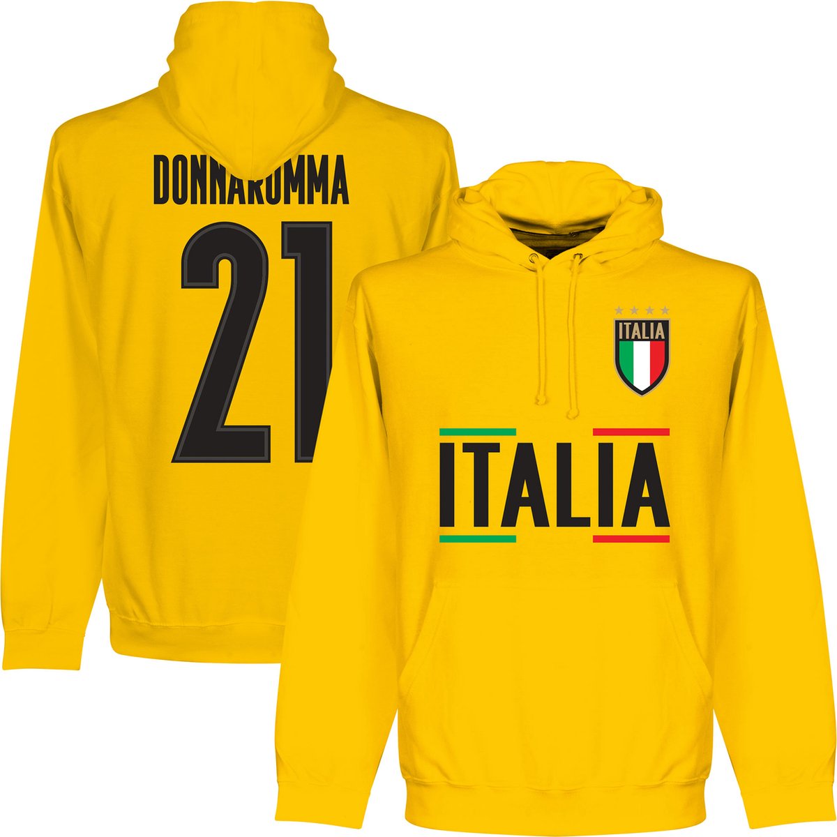 Italië Squadra Azzurra Donnarumma Hoodie - Geel - S