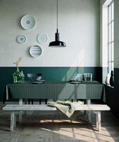 Mistral Home Tafelkleed - 150x250 cm - Gerecycleerd Tafellaken - Duurzaam - Katoen Polyester - Donkergroen
