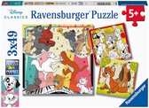 Puzzel 3x49 stukjes Disney multiproperty