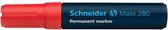 Schneider permanent marker 280 beitel rood 5st.