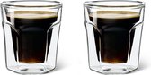 Dubbelwandig glas Leopold Vienna Espresso 100ml 2 stuks