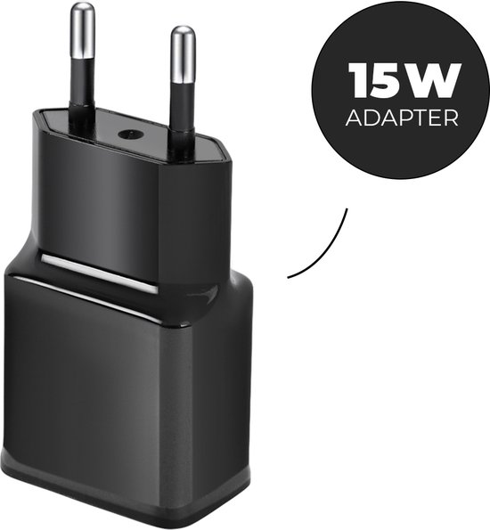 WISEQ USB Oplader voor o.a. Samsung, HTC & Huawei - Smart Fast Charger - QC 3.0 USB Lader - zwart