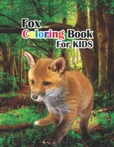 fox coloring book for kids: watercolor coloring book fox