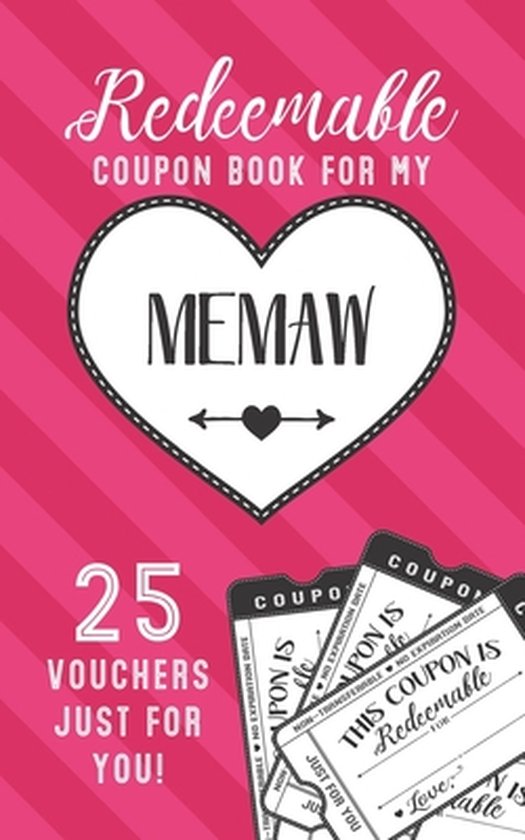 Redeemable Coupon Book For My Memaw 25 Vouchers Just For You - cover