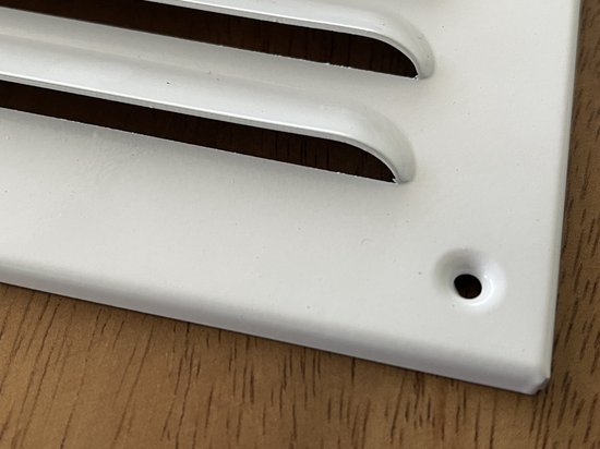 TQ4U Grille de ventilation - Grille à ailettes - 245 x 200 mm - Aluminium - Laqué Wit