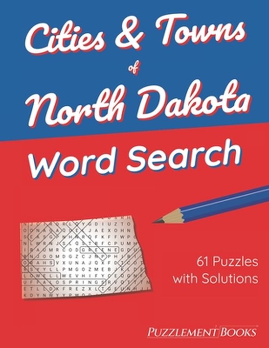 Cities Towns Of North Dakota Word Search Large Print Puzzles For Adults Bol Com