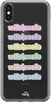 xoxo Wildhearts case voor iPhone XS Max - Wildhearts Thick Colors - xoxo Wildhearts Transparant Case