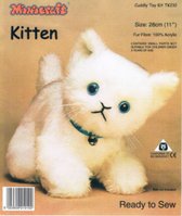 Pakket om zelf een Pluche knuffel te maken ( Kitten  ) Nr TK    210