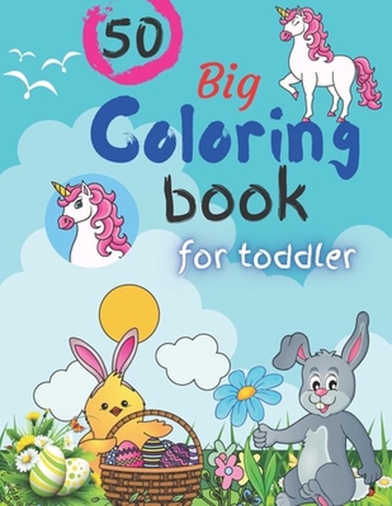 50 Big Coloring book for Toddler: Coloring Pages For Kids, preschool ...