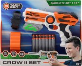 Tack Pro Crow II set met 14 darts en accesoires 23cm