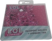 Paspoort houder - Bagage Label - Roze - Reizen - Koffer - Vliegen - Rond