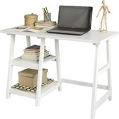 Mara Bureau - Bureautafel - Computertafel - 2 Schappen - Praktisch - Kantoor - MDF - 112 x 50 x 76 cm