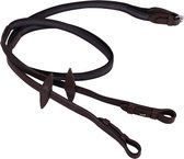 QHP Teugel Anti-slip met blinde sluiting - maat Pony - dark brown