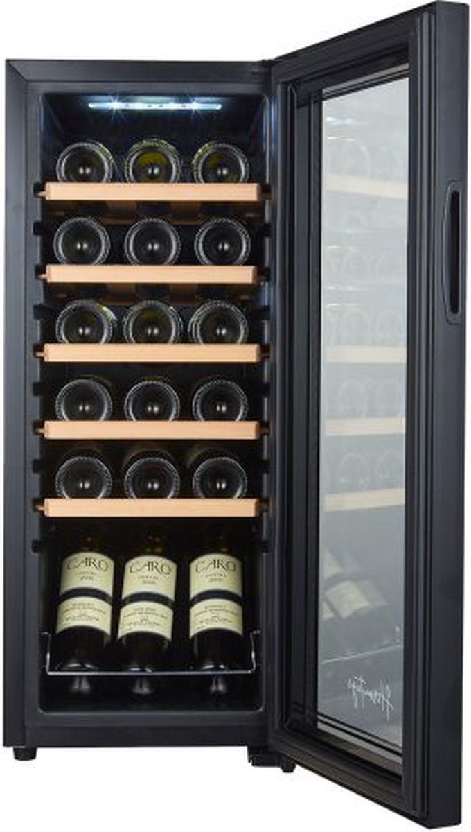 Temptech NWC53SB-W Wijnkoelkast 1 Zone voor 18 Flessen - afbeelding 3