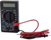 Manzibo Digitale multimeter  - Multi meter  - AC - Ammeter - Voltmeter - Spanningsmeter  - Voltage - Met Test Kabelset  - Zwart - Draagbaar