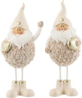 Kerstman | polyester | roze | 10x26x (h)28.5 cm
