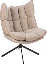 J-Line stoel Relax Kussen - textiel/metaal - beige