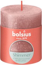 Bolsius Rustiek stompkaars Shimmer 80/68 - Pink