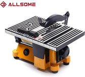 Allsome 220V Multifunctionele Mini tafel zaag Voor Snijden Hout Koper Aluminium 4 "Mini Tafel Zaag Mini Snijmachine