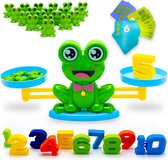 Must-Have for Kids® | Frog Balance Game - Balansspel - Leren Rekenen - Interactief Speelgoed - Weegschaal Speelgoed - Monkey Balance - Telraam - Speelgoed Jongens - 3 jaar - 4 jaar - 5 jaar - 6 jaar - Montessori Speelgoed
