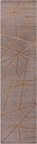 Magic Floor - Tapijt - Vloerkleed - PERA 0402A - Bruin - Polyester - (300x80cm)