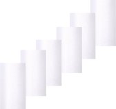 6x rollen glitter tule decoratie stof wit 15 cm breed x 9 meter lang - Glitterstof voor oa bruiloften/communie