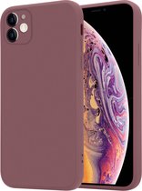 ShieldCase geschikt voor Apple iPhone 11 vierkante silicone case - Purple Grape