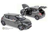 Norev modelauto schaal 1:18 - Peugeot 208 GTi  Shark Grey 184813