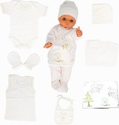 Blue Eyes-Babycadeauset voor pasgeborenen-100% natuurlijk katoen-eerste uitrusting-uniseks kleding-cadeauset- babyuitrusting voor baby's van 0-4 maanden-10 delig