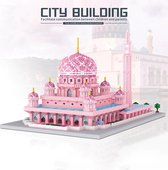 Lezi Roze moskee Masjid Putra - Putra Jaya, Kuala Lumpur, Malaysia - Architectuur / Gebouwen - Nanoblocks / miniblocks - Bouwset / 3D puzzel - 5930 bouwsteentjes