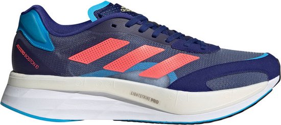 adidas Adizero Boston 10 Heren - Sportschoenen - Hardlopen - Weg - rood/blauw