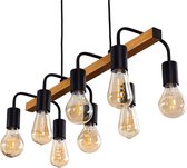 Belanian.nl - vintage , Industrieel, hanglamp zwart, 8 lichts ,, modern, retro Plafond lamp voor  Eetkamer, slaapkamer, woonkamer