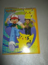 Pokemon Wenskaart met button hartelijk gefeliciteerd