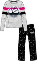 Nasa vrouwen pyjama grijs - zwart - Maat S