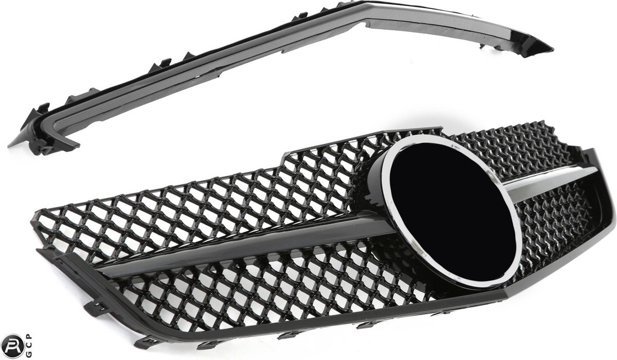 Grill Sport grille past op Mercedes W207 Coupe Cabrio hoogglans zwart