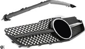 Grill Sport grille past op Mercedes W207 Coupe Cabrio hoogglans zwart