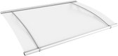 Schulte deurluifel - afdak - 205 x 142 cm - 6mm gesatineerd getoogd Acrylglas - Profielkleur wit