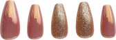 Nailsupplier 'Champagne Shower' | Champange nepnagels met glitters | Plaknagels | Kunstnagels met lijm | Press on nails