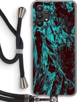 Case Company® - Samsung Galaxy A32 5G hoesje met Koord - Ice Age - Telefoonhoesje met Zwart Koord - Bescherming aan alle Kanten en Over de Schermrand