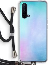 Case Company® - OnePlus Nord CE 5G hoesje met Koord - Mist pastel - Telefoonhoesje met Zwart Koord - Bescherming aan alle Kanten en Over de Schermrand