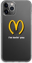 Case Company® - iPhone 11 Pro Max hoesje - I'm lovin' you - Soft Cover Telefoonhoesje - Bescherming aan alle Kanten en Schermrand