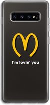 Case Company® - Samsung Galaxy S10 4G hoesje - I'm lovin' you - Soft Cover Telefoonhoesje - Bescherming aan alle Kanten en Schermrand