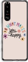 Case Company® - Sony Xperia 5 III hoesje - Happy days - Soft Cover Telefoonhoesje - Bescherming aan alle Kanten en Schermrand