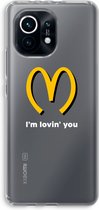 Case Company® - Xiaomi Mi 11 hoesje - I'm lovin' you - Soft Cover Telefoonhoesje - Bescherming aan alle Kanten en Schermrand